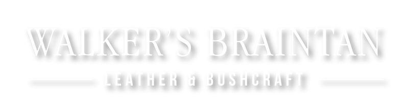 Walker's braintan leather & bushcraft logo